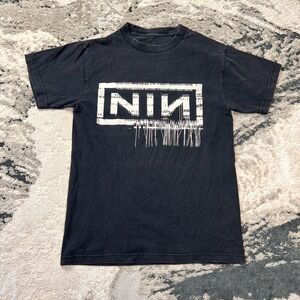 Vintage T Shirt Mens Small Black Nine Inch Nails 2008 Band‎ Tour Very Rare Y2K